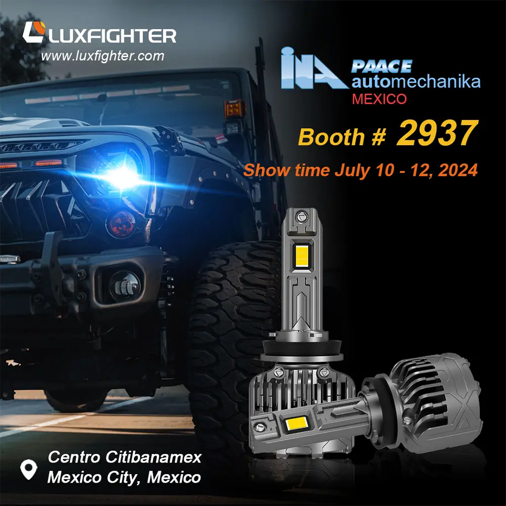 Luxfighter Car LED ไฟหน้า 2024 เม็กซิโก Ina Paace